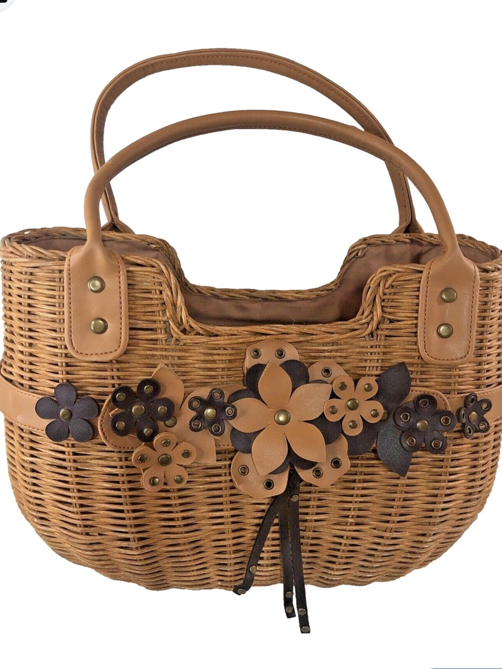 Aldo wicker basket handbag